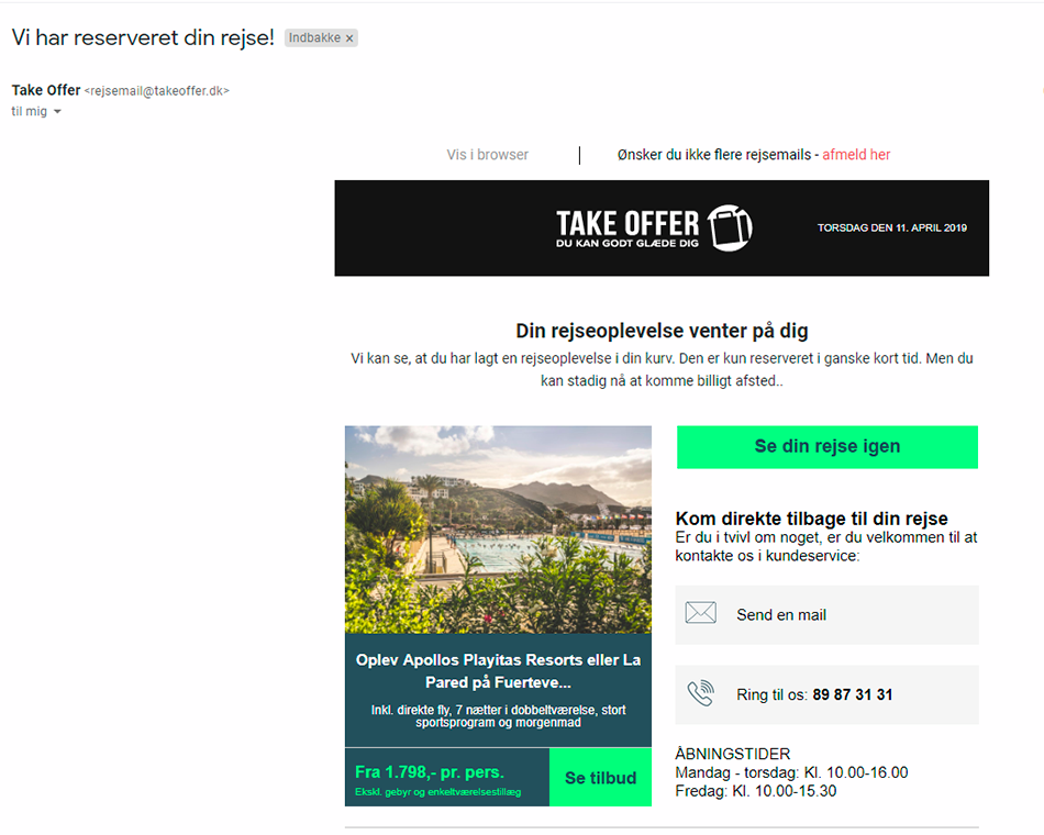Take Offer tabt kurv-eksempel Take_Offer_tabt_kurv
