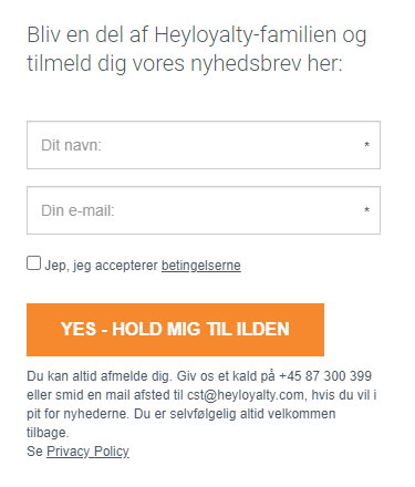 Tilmeldingsformular