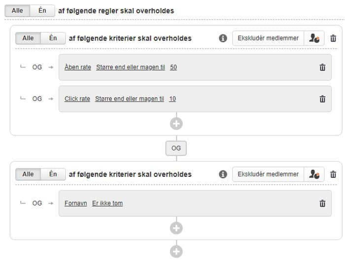 Segmentering åbenrate,klikrate og fornavn