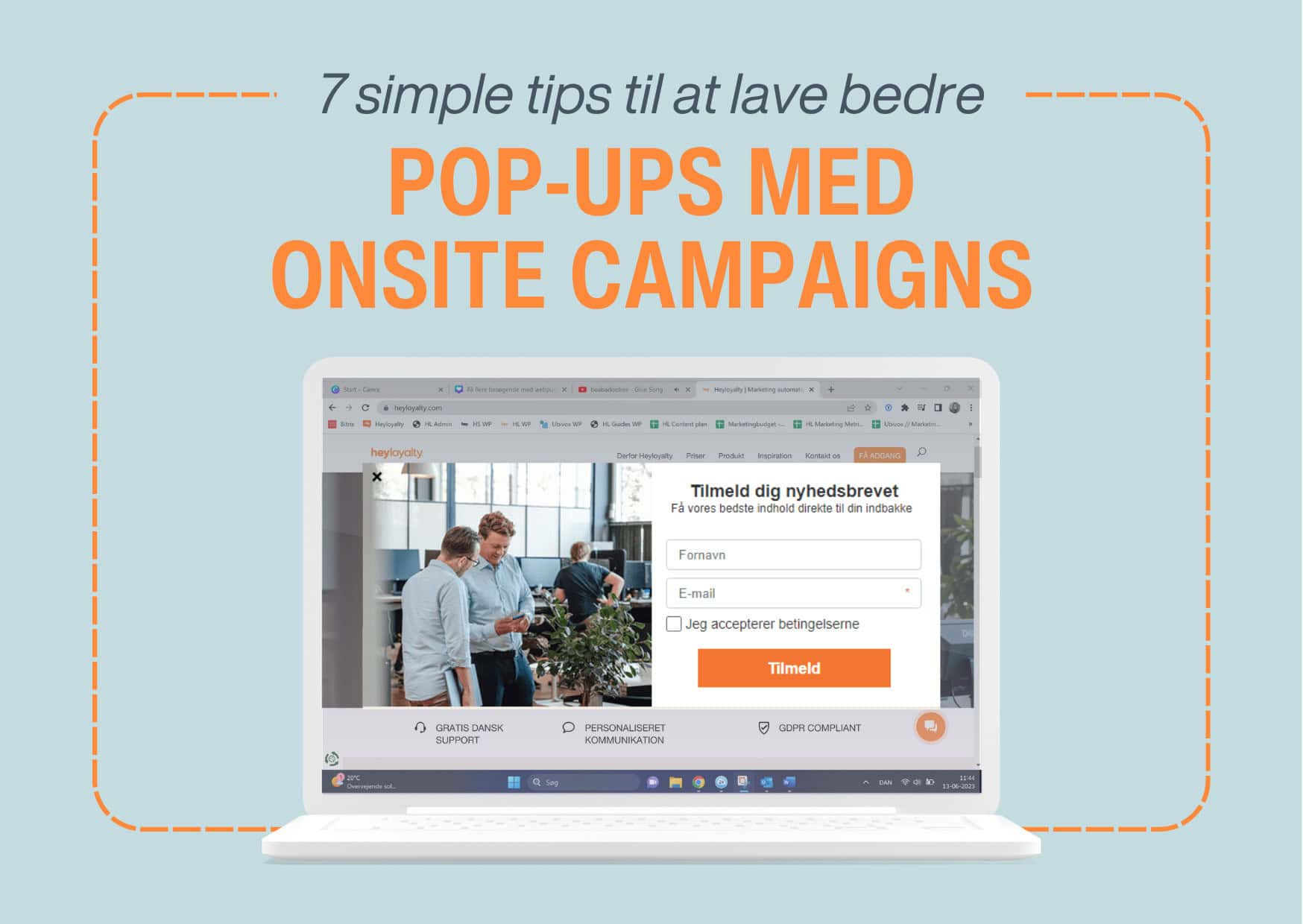 HL blog pop-ups i Onsite Campaigns 2025