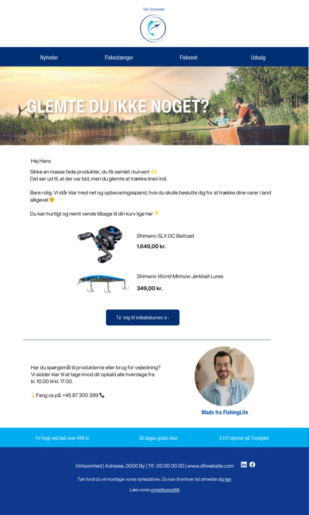 Tabt kurv dummy - Fiskegrej