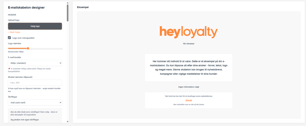 E-mailskabelon designer